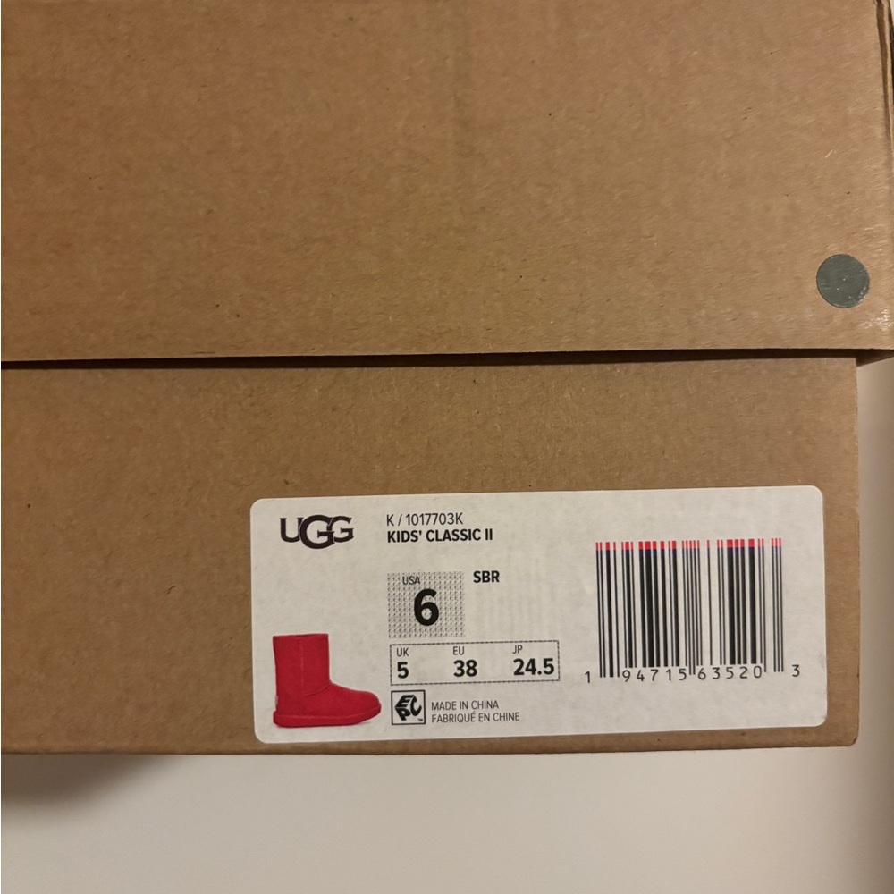 Ugg Australia Big Kids Classic II Boost 100% Original Samba Kids 5-6 - Picture 14 of 14